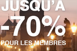 Jusqu'à -70% pour les membres